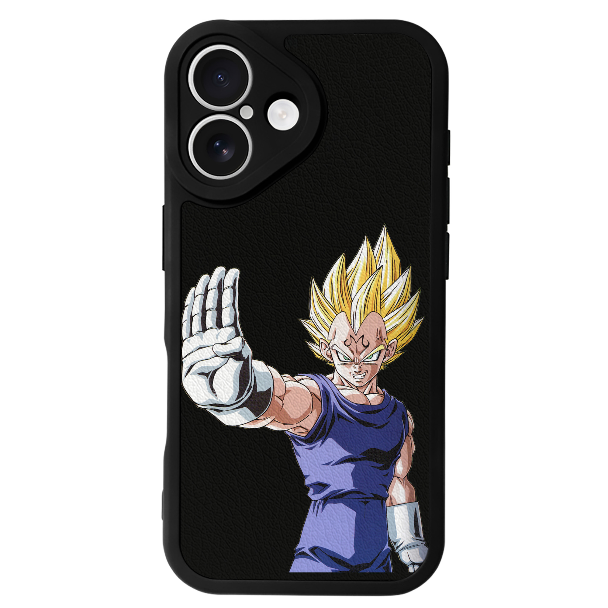 （画像用） ドラゴンボール ベジータ四世（Bejīta Yonsei）DRAGON BALL Vegeta IV 【iPhone 16シリーズ対応】シリコンスマホケース（レザー調） 材質：シリコン